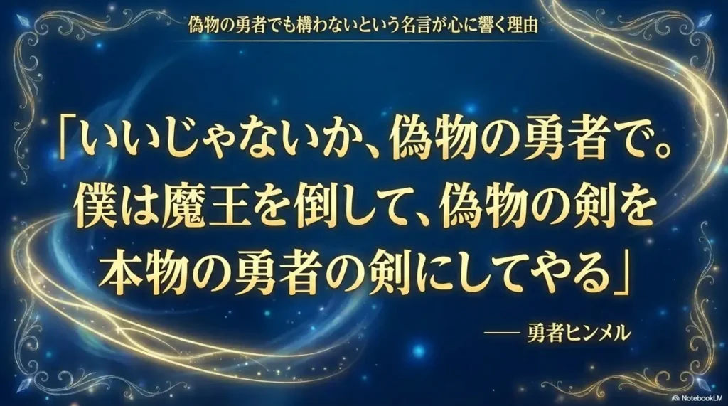 why-the-quote-even-a-fake-hero-is-fine-resonates