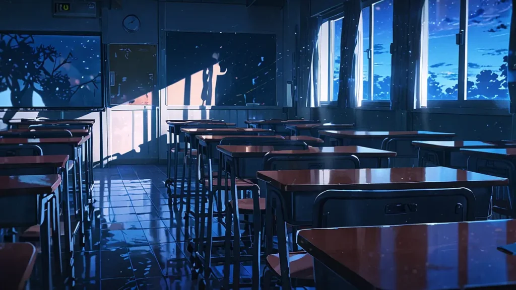 uruwashi-no-yoi-no-tsuki-top-moonlit-classroom-with-a-girl-silhouette-at-the-door