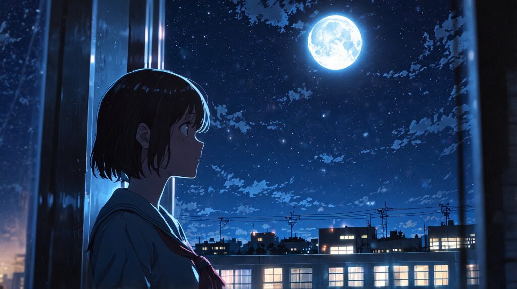 the-uruwashi-no-yoi-no-tsuki-latest-chapter-spoilers-top-schoolgirl-gazing-at-a-full-moon-from-a-night-window