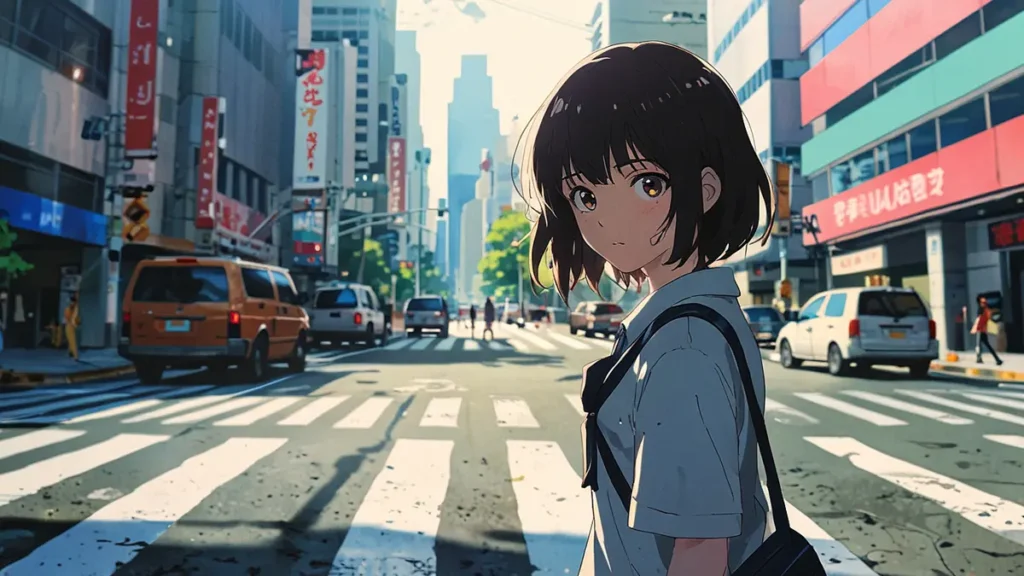 the-uruwashi-no-yoi-no-tsuki-live-action-movie-top-schoolgirl-standing-at-a-city-crosswalk-in-daylight