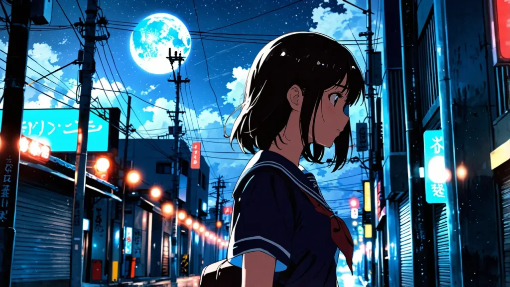 uruwashi-no-yoi-no-tsuki-top-schoolgirl-under-a-blue-moon-on-a-night-street