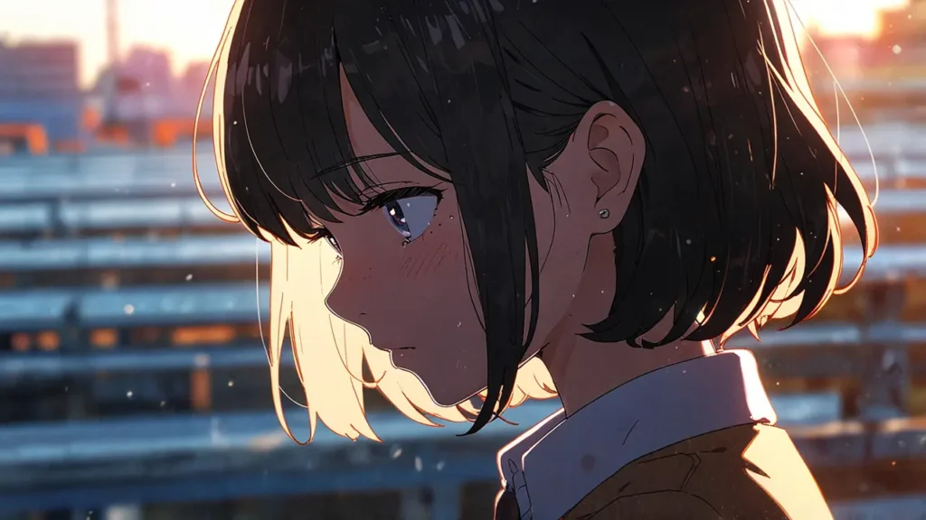 the-mii-chan-and-yamada-san-ending-woman-looking-away-in-tears