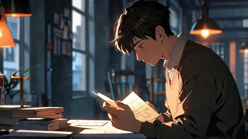 the-tears-for-withered-flowers-korean-original-title-young-man-reading-at-a-desk-by-the-window