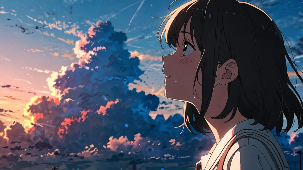 the-beautiful-evening-moon-final-volume-unconfirmed-girl-looking-at-the-evening-sky