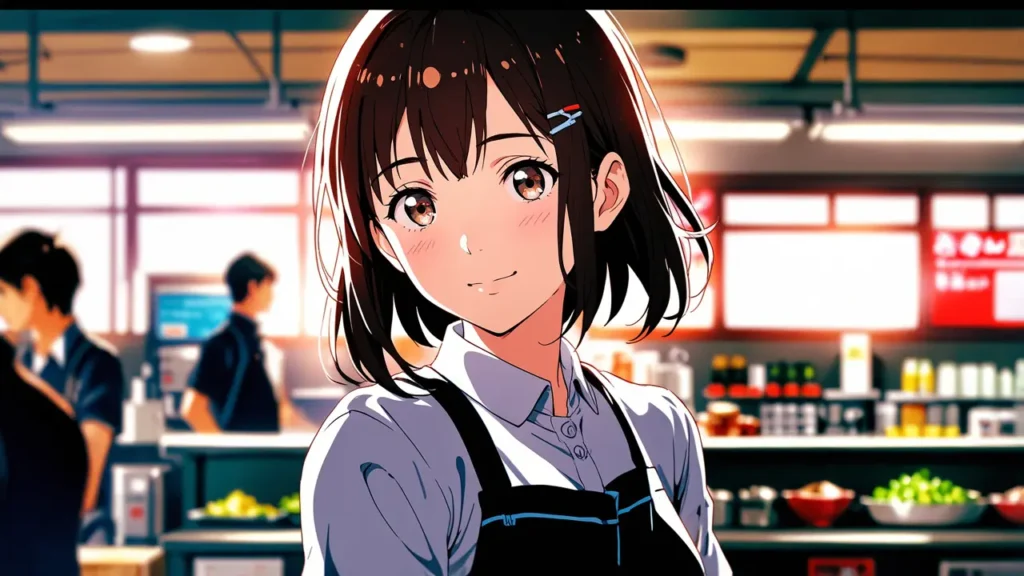 the-uruwashi-no-yoi-no-tsuki-chapter-43-high-school-part-timer-in-an-apron-at-a-food-counter
