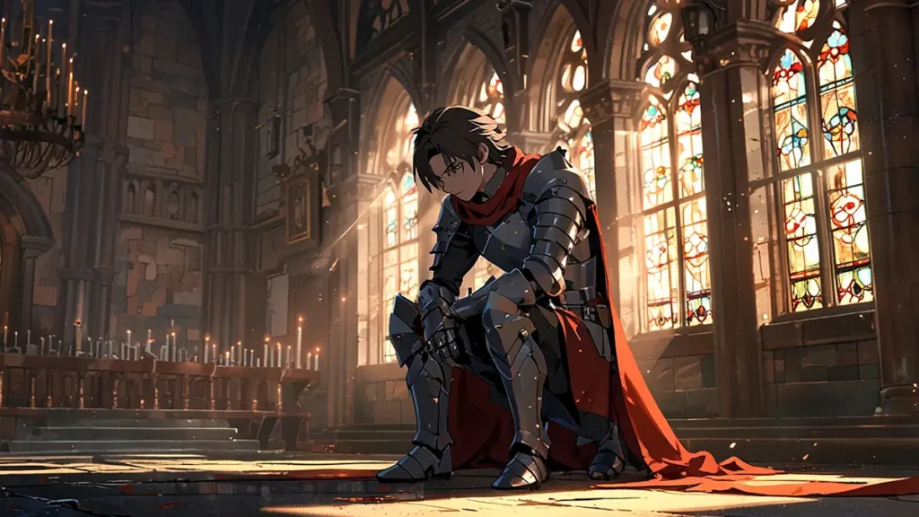 the-four-knights-apocalypse-kion-knighting-loyalty-oath-cathedral