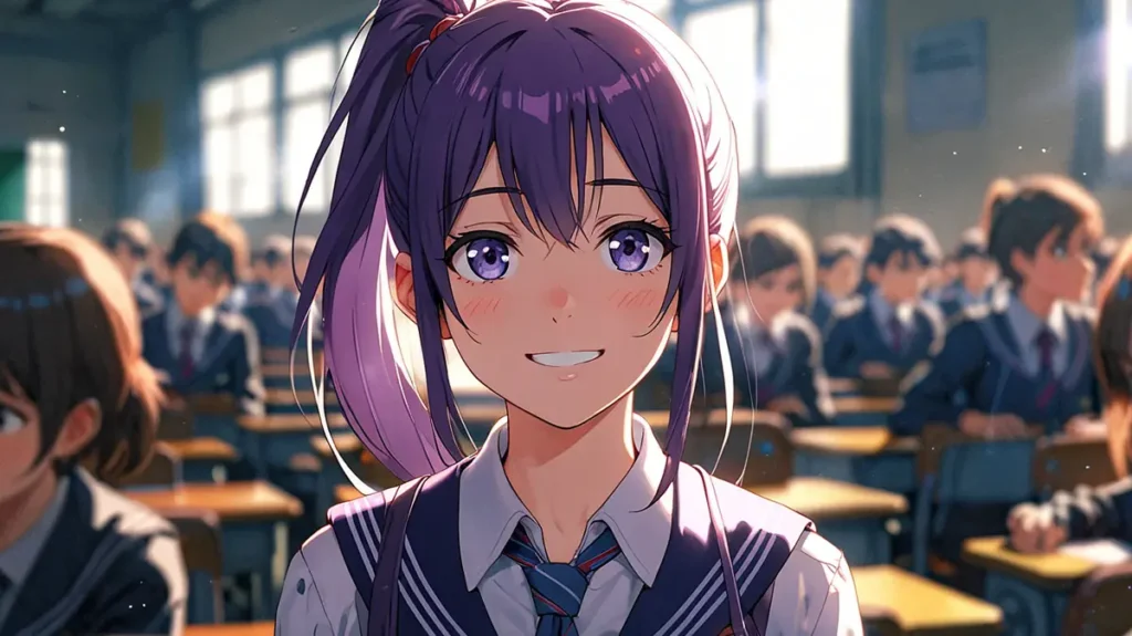 the-beautiful-evening-moon-friend-groups-classmates-sitting-in-a-bright-classroom