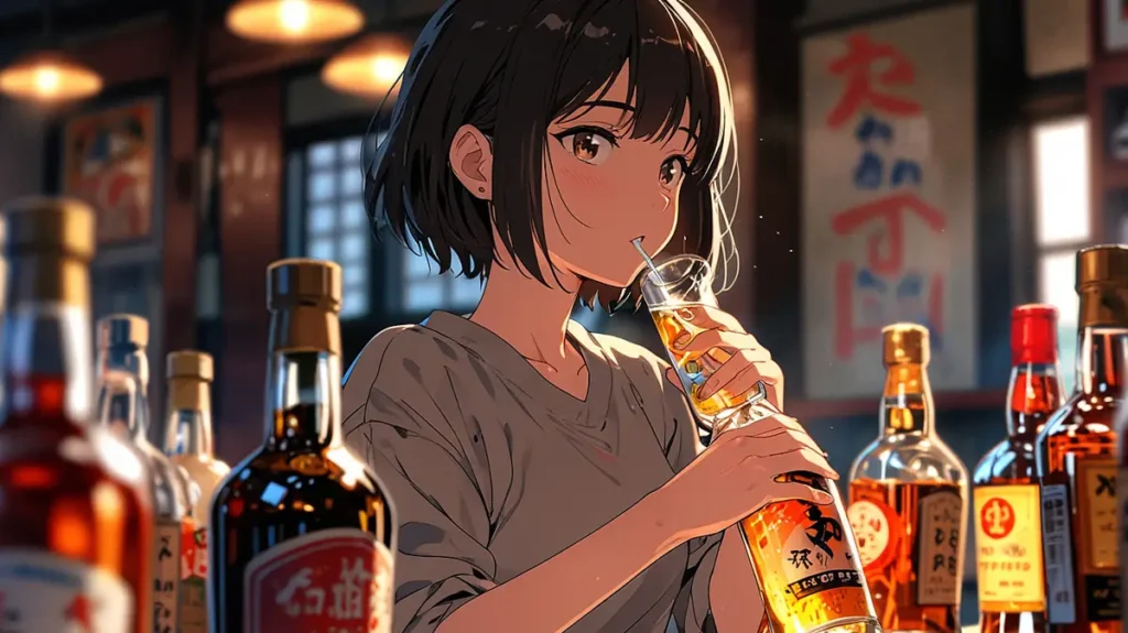 the-childhood-friend-complex-turning-point-woman-drinking-at-a-bar-counter
