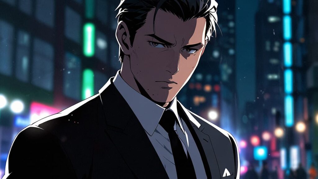 the-tears-for-withered-flowers-uncensored-rumor-man-in-a-black-suit-with-a-sharp-gaze-at-night