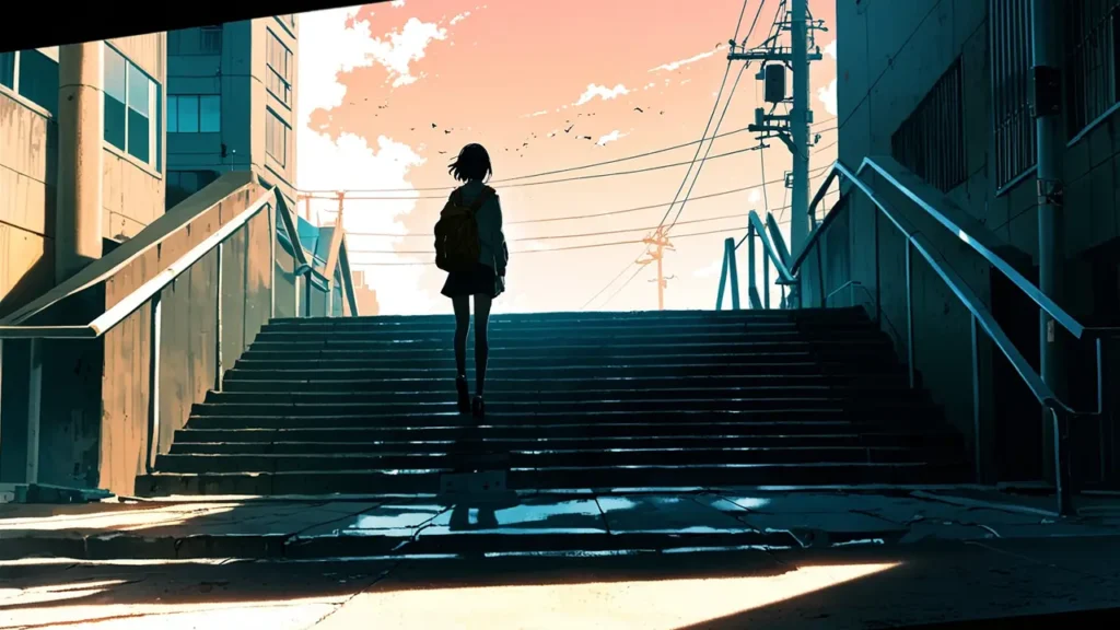 the-yaribu-free-reading-lone-figure-at-the-foot-of-outdoor-stairs