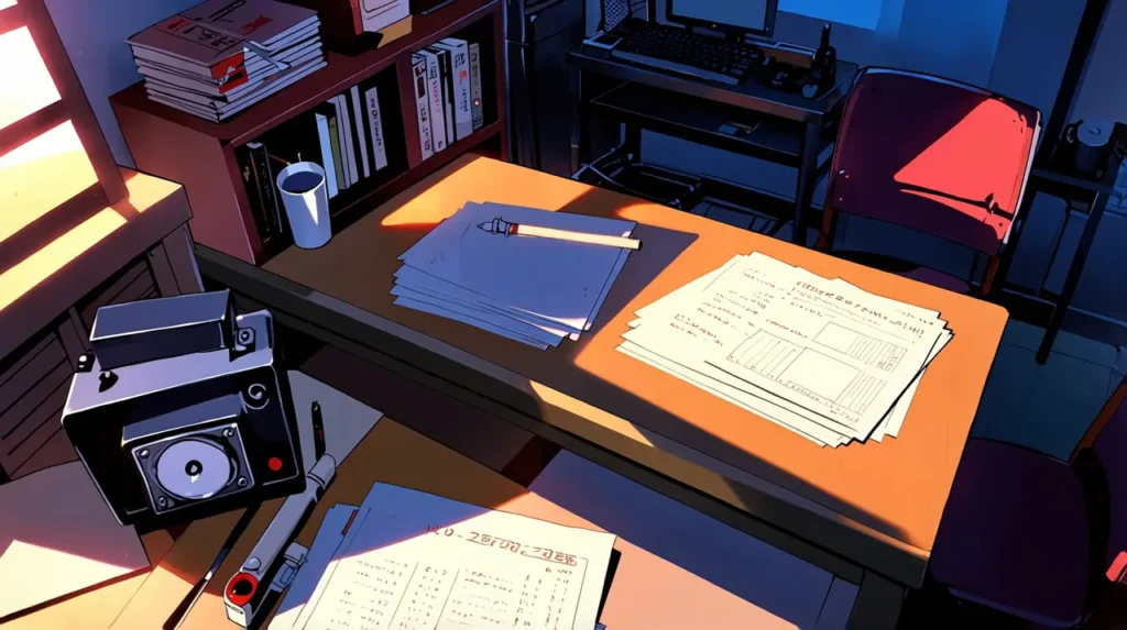 the-childhood-friend-complex-no-full-free-documents-spread-on-a-warm-lit-desk