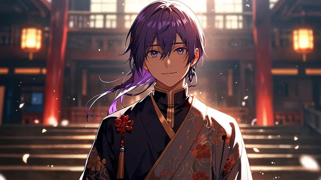 the-apothecarys-soliloquy-sunday-gx-comic-version-purple-haired-figure-under-lanterns