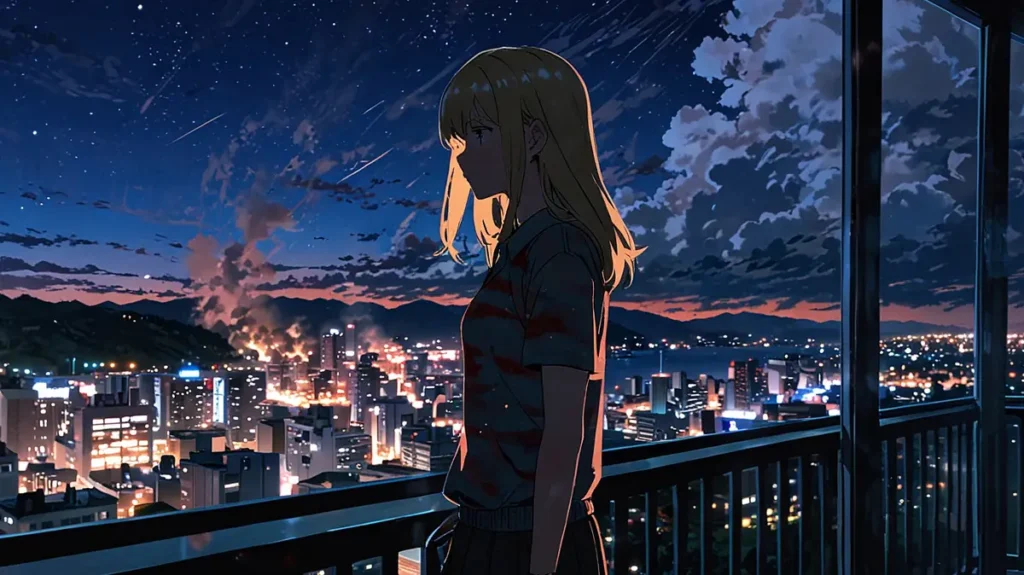the-mii-chan-and-yamada-san-true-story-question-woman-on-a-balcony-at-night