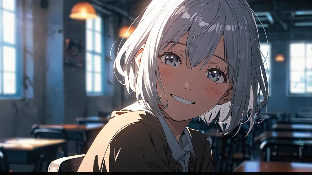 yomei-wazuka-no-wakiyaku-reijou-understanding-the-original-work-silver-haired-girl-smiling-brightly