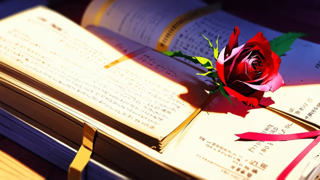the-yomei-wakiyaku-reijou-summary-closed-book-with-a-single-red-rose