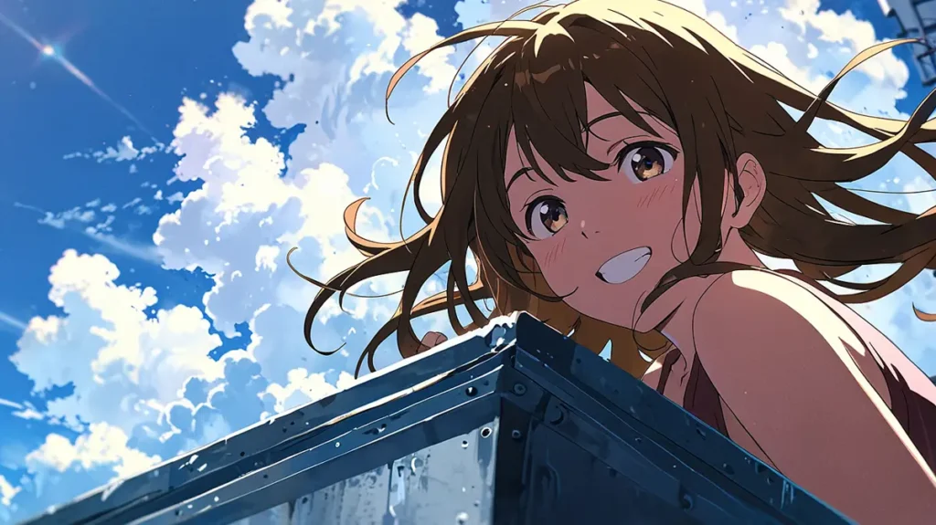 the-beautiful-evening-moon-chart-summary-girl-smiling-on-a-rooftop-under-blue-sky