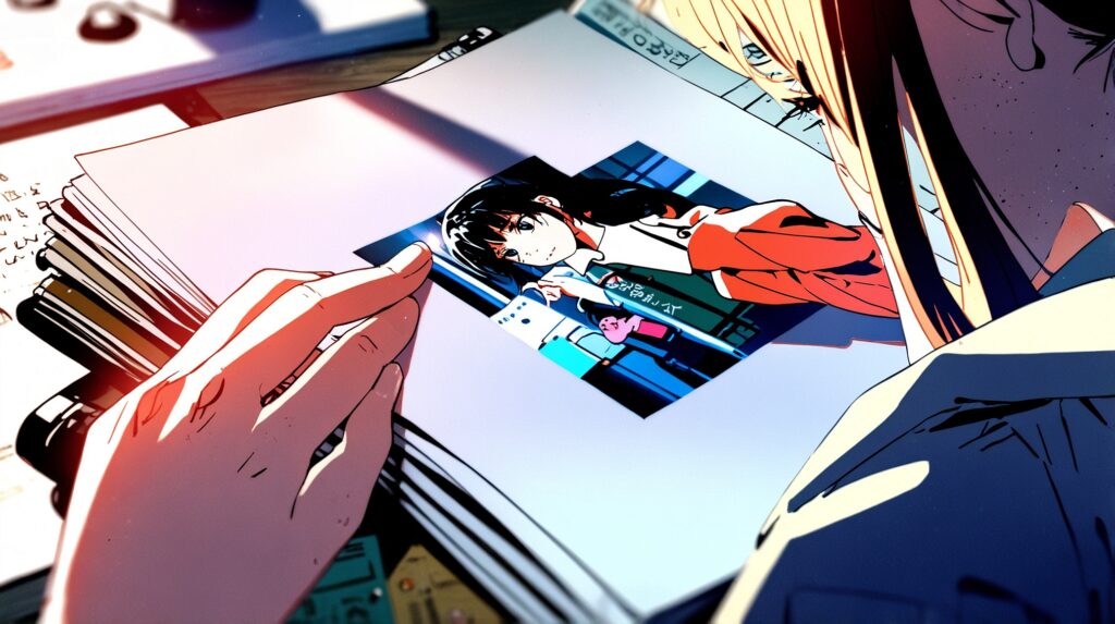 uruwashi-no-yoi-no-tsuki-faq-close-up-of-hands-turning-a-page-of-a-comic-magazine