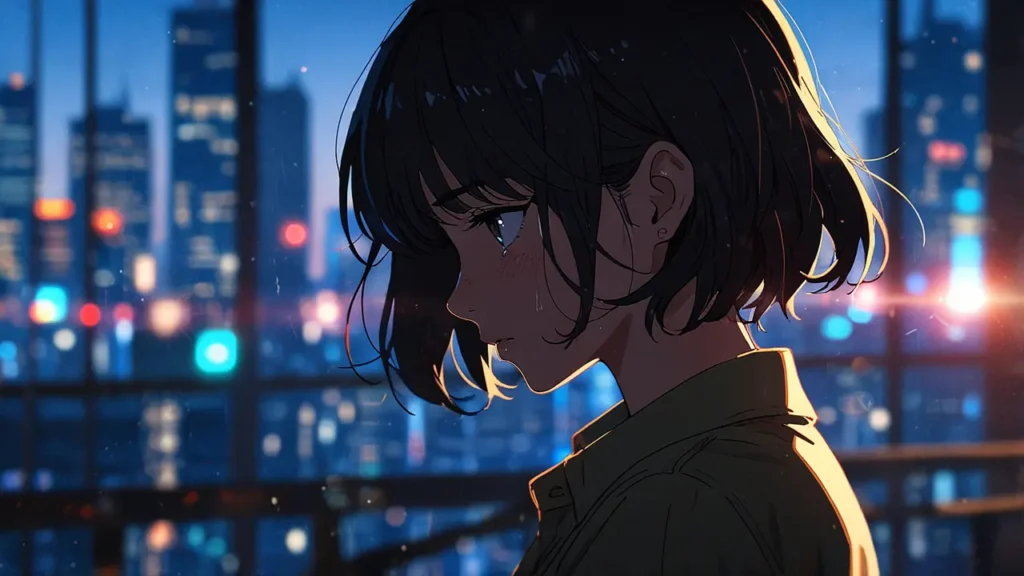 tears-for-withered-flowers-raw-and-piracy-risk-woman-alone-against-a-neon-night-skyline
