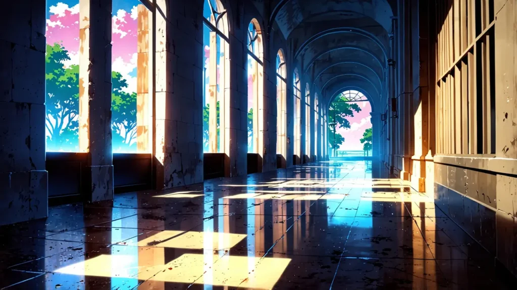 the-cry-or-better-yet-beg-synopsis-long-stone-corridor-lined-with-tall-windows