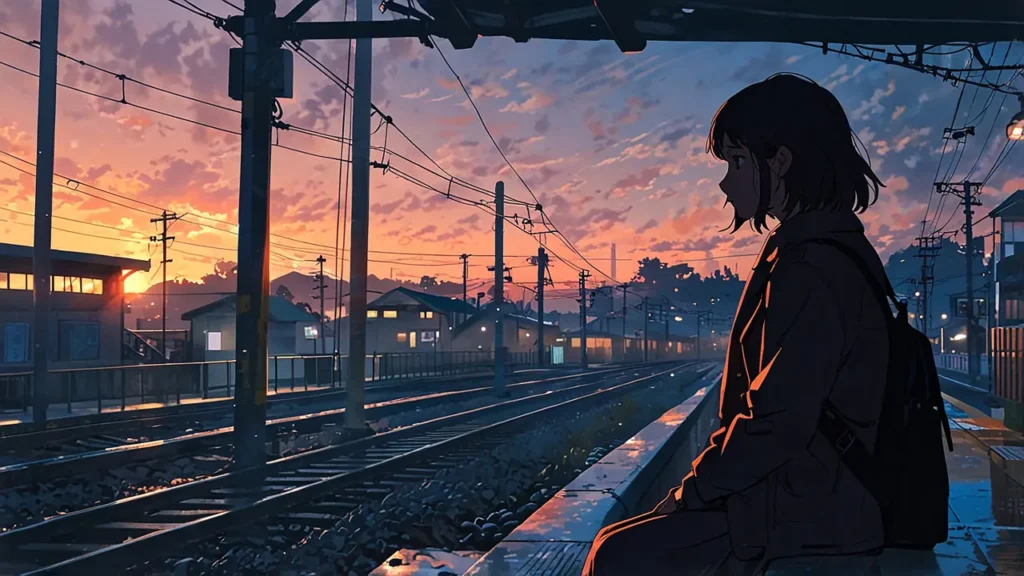 tears-for-withered-flowers-synopsis-woman-standing-by-railway-tracks-at-sunset