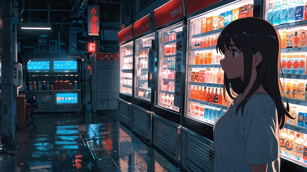 the-childhood-friend-complex-where-to-read-woman-at-a-late-night-store-cooler