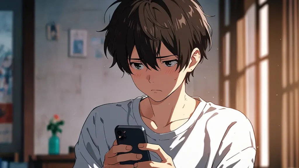 the-office-girl-where-to-read-chapter-man-browsing-a-manga-app-on-smartphone