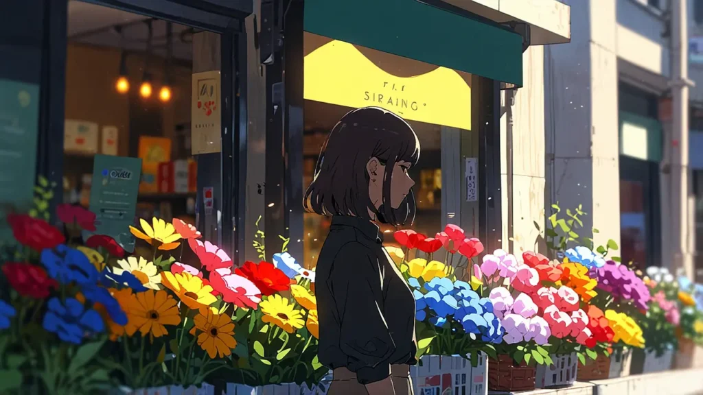 tears-for-withered-flowers-where-to-read-woman-passing-a-flower-shop-full-of-blooms