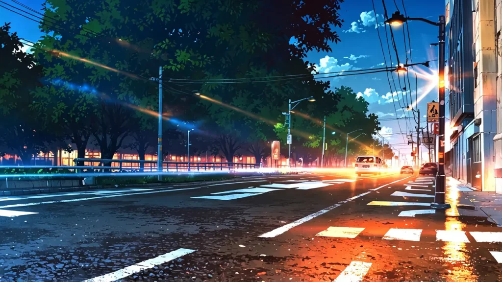 the-childhood-friend-complex-season-two-empty-night-road-with-light-trails