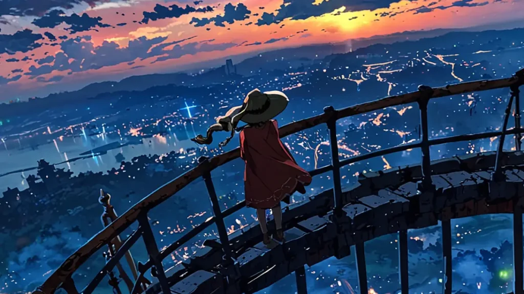 the-apocalypse-four-knights-unconfirmed-boss-girl-overlooking-city-at-dusk