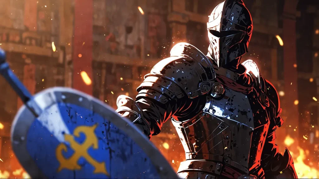 the-four-knights-apocalypse-armored-knight-with-heraldic-shield