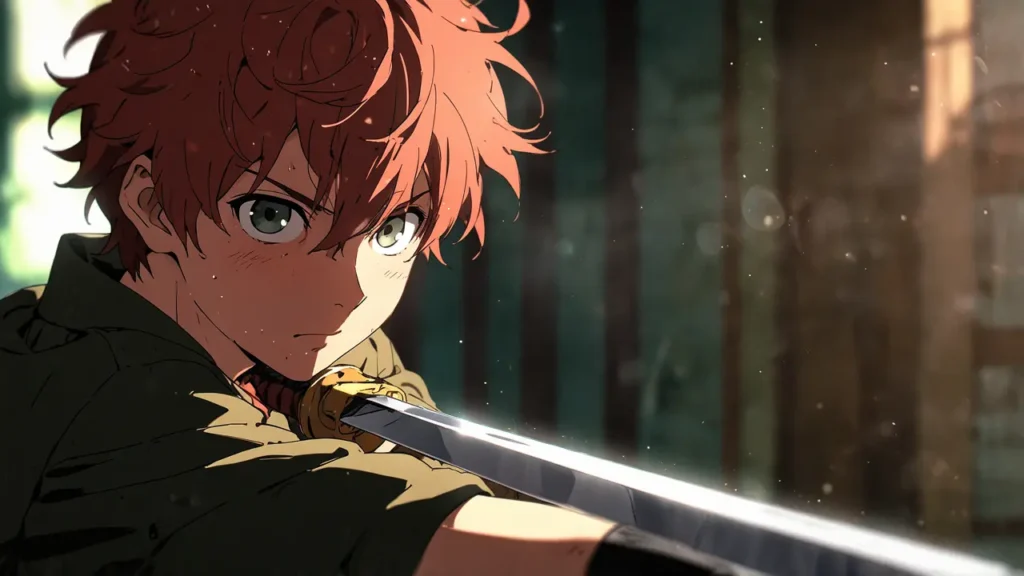 the-four-knights-apocalypse-red-haired-boy-swordsman-closeup