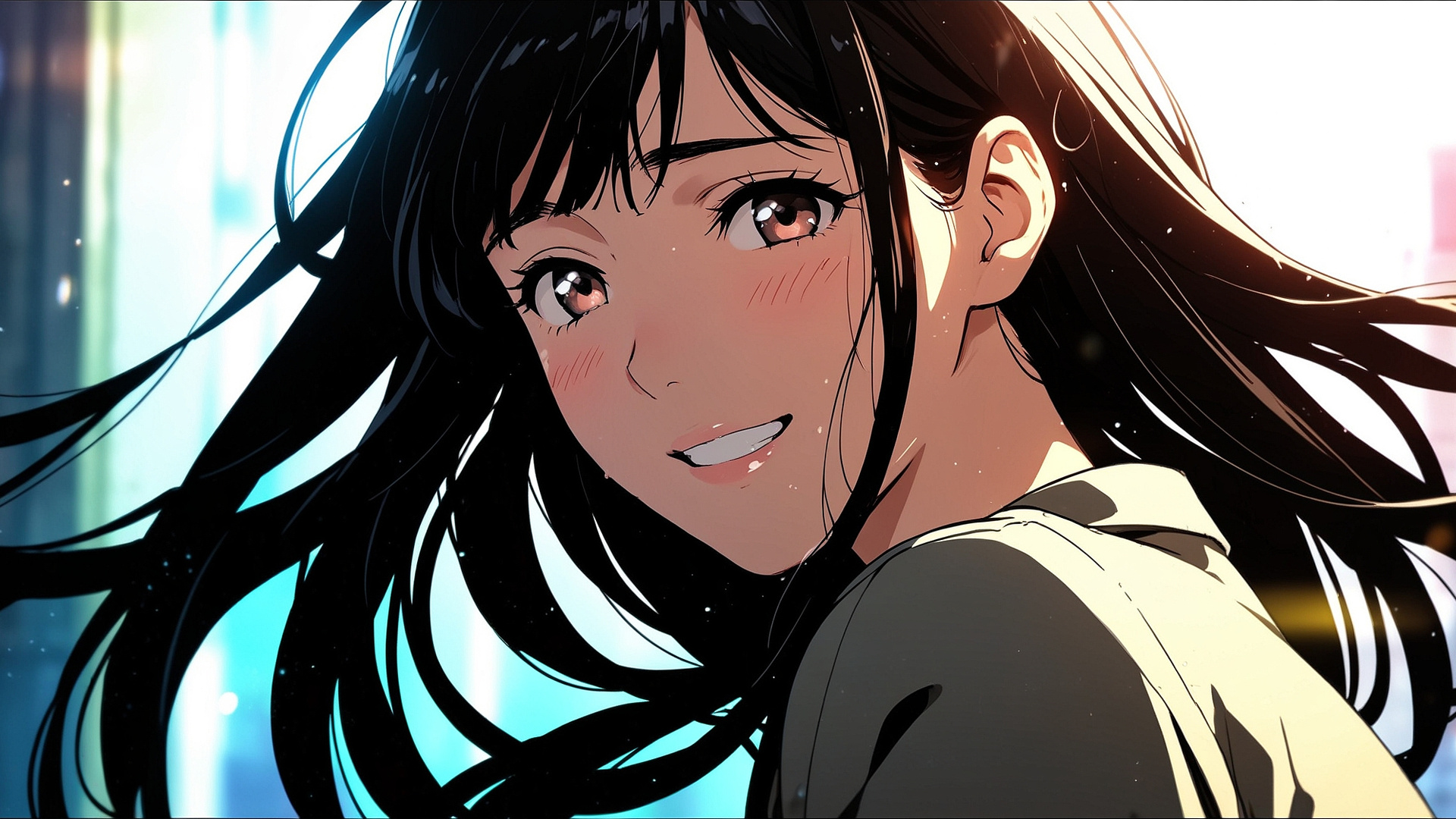 the-uruwashi-no-yoi-no-tsuki-kiss-and-reunion-timeline-close-up-of-a-smiling-long-haired-girl