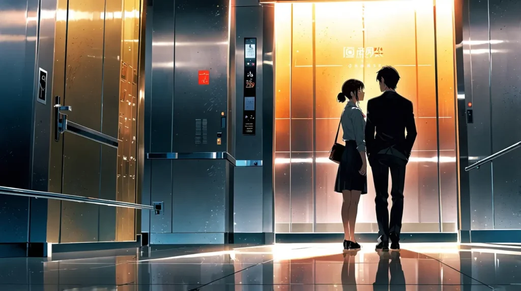 the-office-girl-based-on-a-true-story-two-coworkers-leaving-an-elevator
