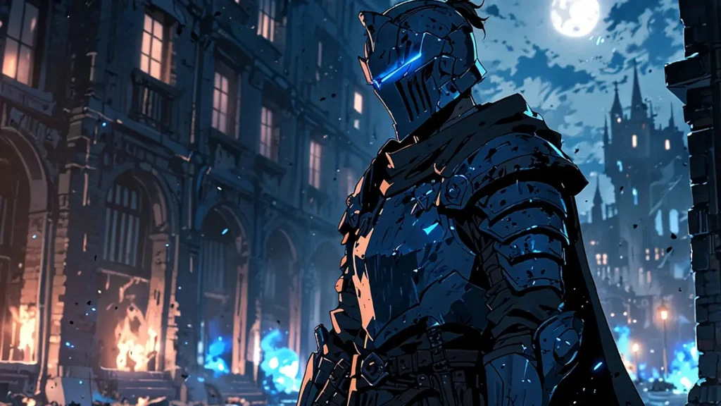 the-four-knights-apocalypse-intro-knight-under-moonlit-city