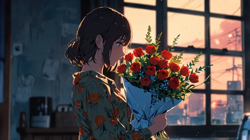 the-tears-for-withered-flowers-search-confusion-woman-holding-withering-bouquet-by-window