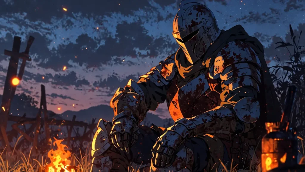 the-four-knights-apocalypse-ban-death-rumor-armored-knight-among-ruins