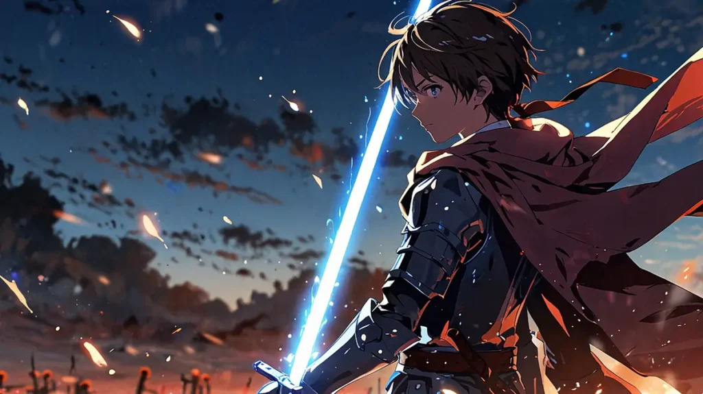 the-four-knights-apocalypse-lancelot-strongest-knight-glowing-sword