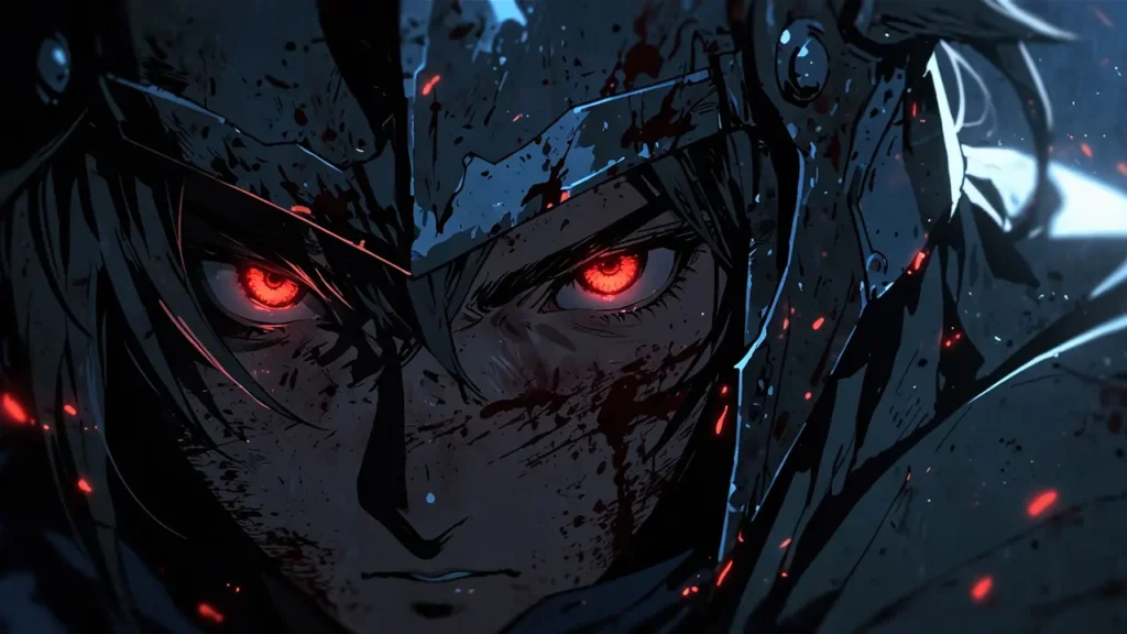 the-four-knights-apocalypse-jericho-death-scene-knight-with-glowing-red-eyes-closeup