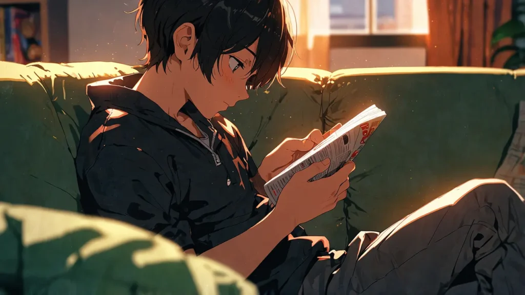 the-nihon-sangoku-conclusion-person-relaxing-on-a-sofa-with-a-book