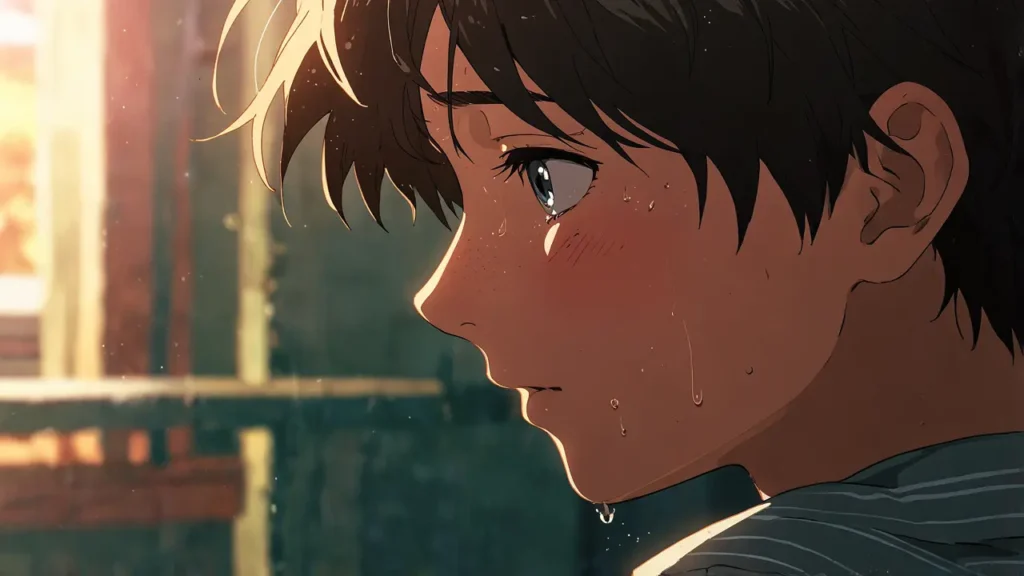 the-four-knights-apocalypse-diodora-frail-body-side-profile-boy-holding-back-tears