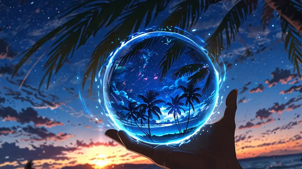 the-four-knights-apocalypse-guinevere-kaleidoscope-glowing-blue-orb