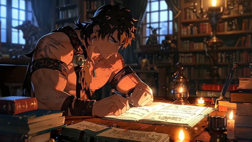 the-apocalypse-four-knights-season1-2-timeline-candlelit-library-reading