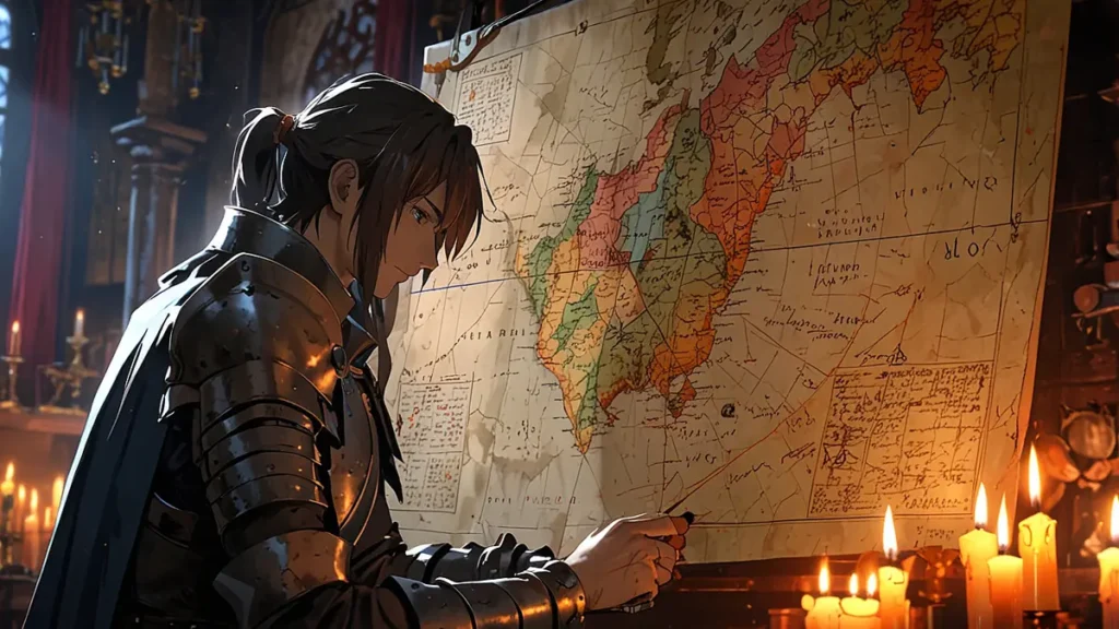 the-four-knights-apocalypse-ban-and-elaine-lineage-knight-in-family-study-room