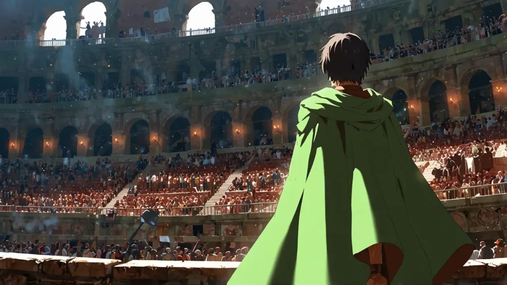 the-apocalypse-four-knights-official-evidence-not-cancelled-figure-overlooking-crowded-arena