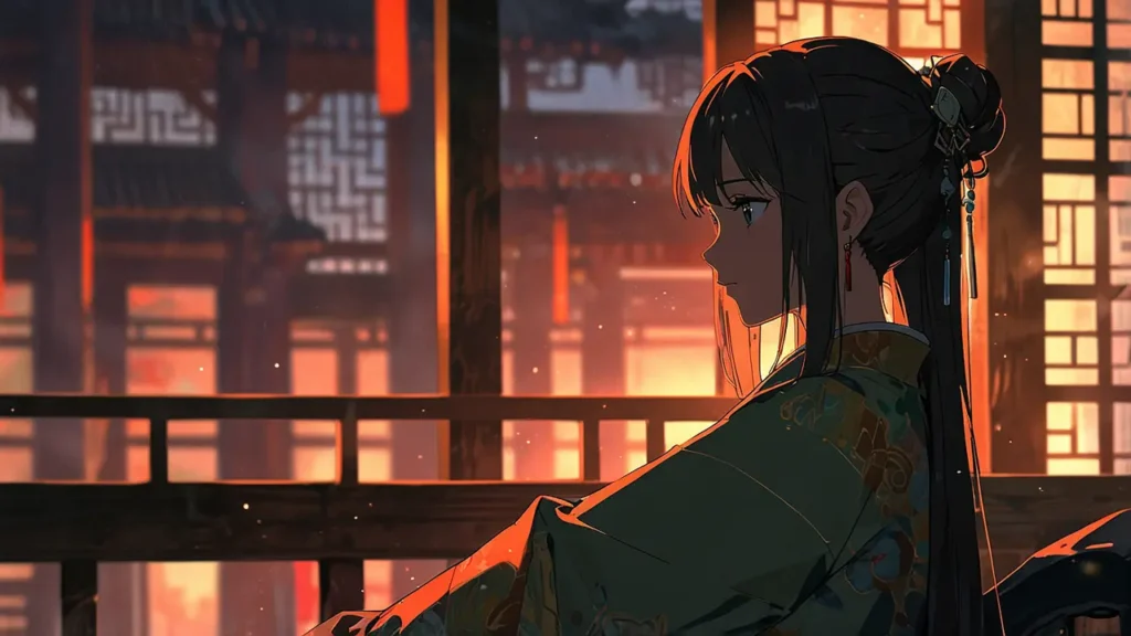 the-apothecary-diaries-manga-hiatus-worry-consort-gazing-out-at-sunset