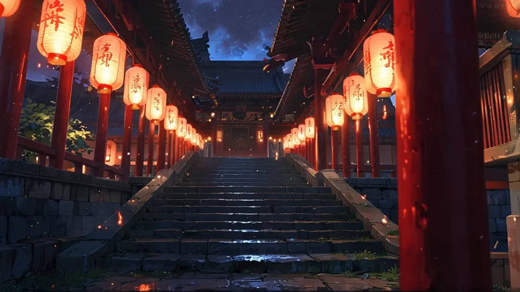 the-apothecary-diaries-anime-continuation-manga-volume-palace-stairway-with-red-lanterns