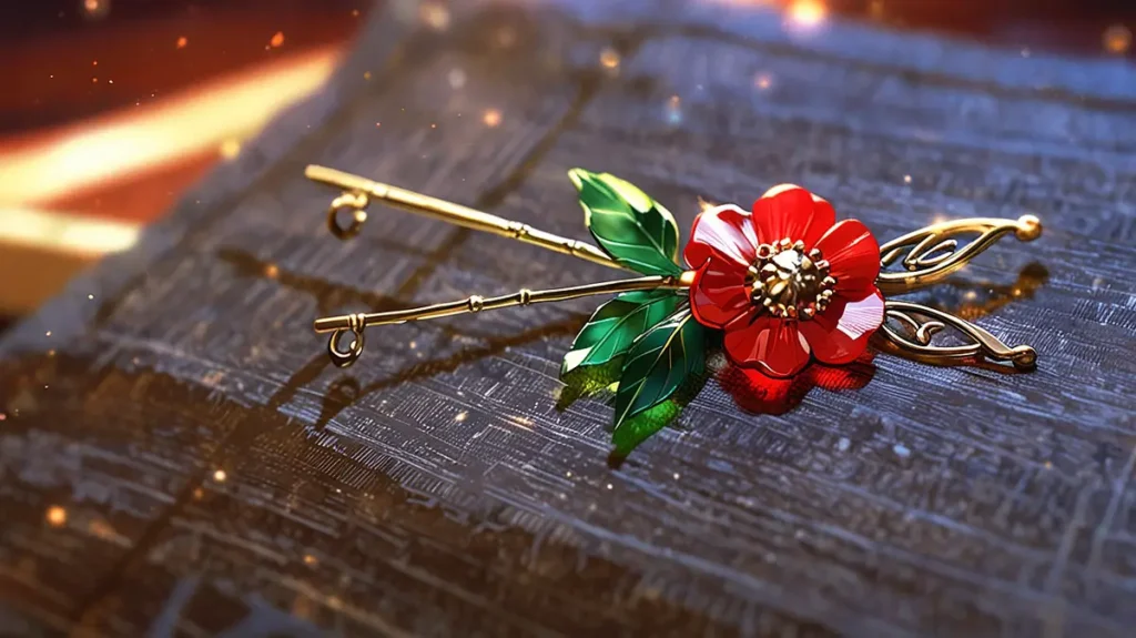 the-apothecary-diaries-movie-lost-consort-treasure-ornate-hairpin-with-red-flower