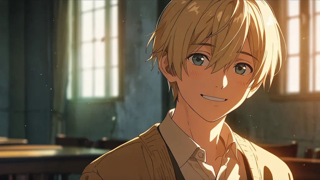 the-dark-protagonist-mom-cmoa-first-time-coupon-blond-boy-gentle-smile