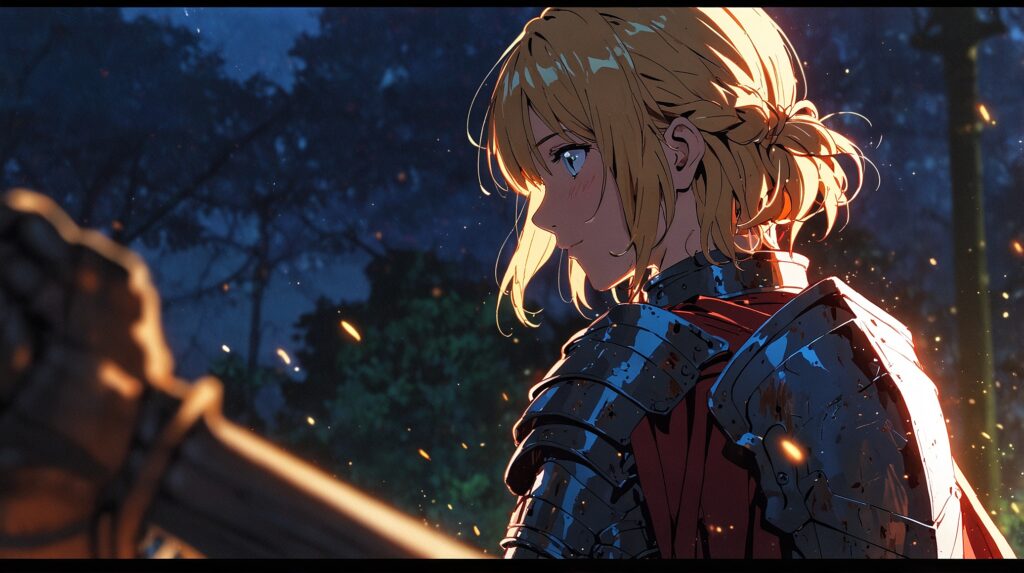 the-four-knights-of-the-apocalypse-volume24-survival-relief-female-knight-faint-smile
