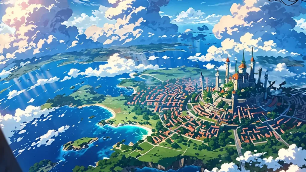 the-four-knights-apocalypse-arthur-wish-world-floating-city-above-clouds